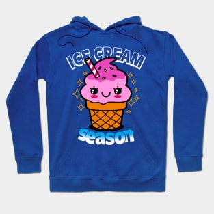 Cute Kawaii Summer Cute Kawaii Ice Cream Season Original Cartoon Meme Hoodie